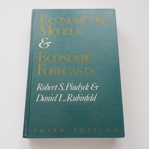 Econometric Models & Economic Forecasts Book by Pindyck & Rubinfeld Hard…